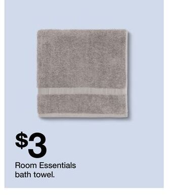 Target Room essentials bath towel offer