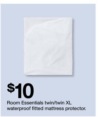 Target Room essentials twin/twin xl waterproof fitted mattress protector offer
