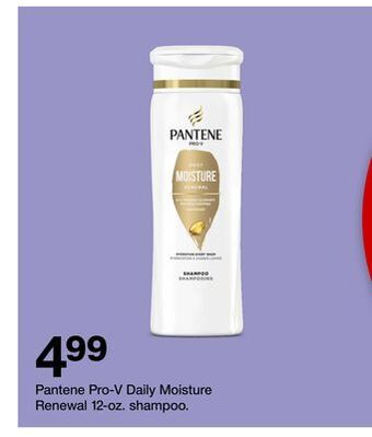 Target Pantene pro-v daily moisture renewal 12-oz. shampoo offer