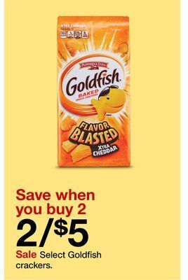 Target Select goldfish crackers offer