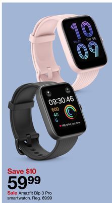 Target Amazfit bip 3 pro smartwatch offer