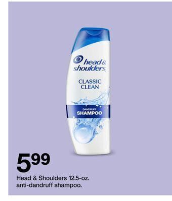 Target Head & shoulders 12.5-oz. anti-dandruff shampoo offer