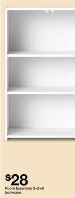 Target Room essentials 3-shelf bookcase offer