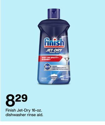 Target Finish jet-dry 16-oz. dishwasher rinse aid. offer