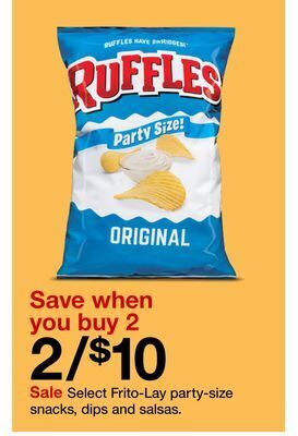 Target Select frito-lay party-size snacks, dips and salsas offer