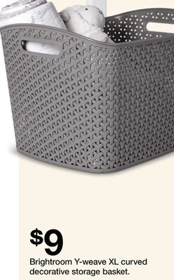 Target Brightroom y-weave xl curved decorative storage basket offer