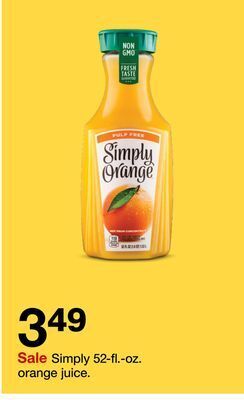 Target Simply 52-fl.-oz. orange juice offer