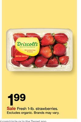 Target Fresh 1-lb. strawberries offer