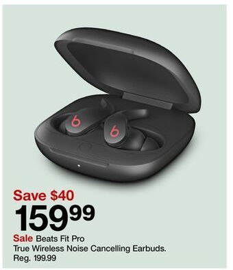 Target Beats fit pro true wireless noise cancelling earbuds offer