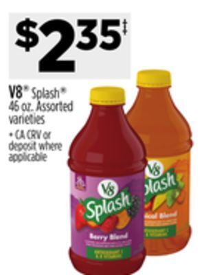 Dollar General V8® splash® offer