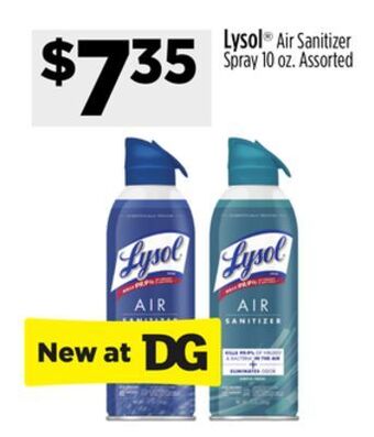 Dollar General Lysol® air sanitizer spray offer