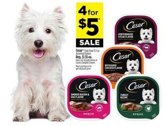 Dollar General Cesar® dog food offer