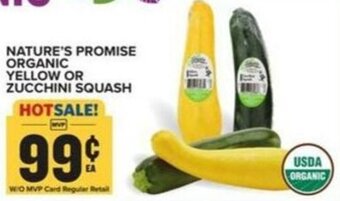 Food Lion NATURE'S PROMISE ORGANIC YELLOW OR ZUCCHINI SQUASH offer