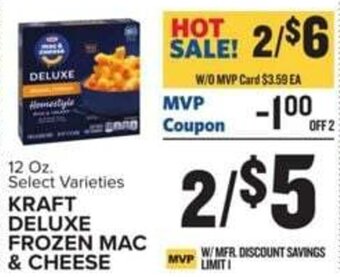 Food Lion Kraft Deluxe Frozen Mac & Cheese offer