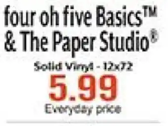 Hobby Lobby Four oh five basics & the paper studio offer
