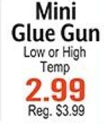Hobby Lobby Mini glue gun offer