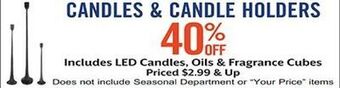 Hobby Lobby Candles & candle holders offer