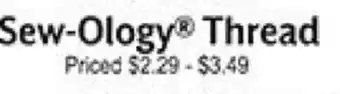 Hobby Lobby Sew-ology® thread offer