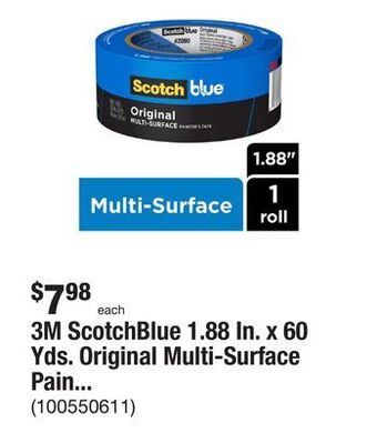 The Home Depot 3m scotchblue 1.88 in. x 60 yds. original multi-surface painter's tape offer