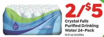 Save a Lot Crystal Falls Purified Drinking Water 24-Pack 16.9 oz offer