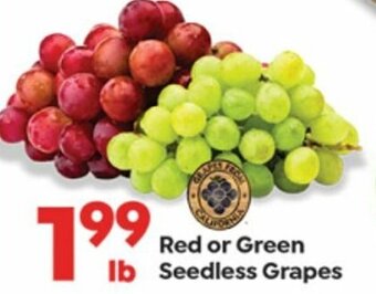 Save a Lot Red or Green Seedless Grapes offer