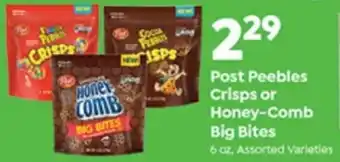 Save a Lot Post Peebles Crisps Or Honey-Comp Big Bites 6 oz offer