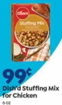 Save a Lot Dish'd Stuffing Mix For Chicken 6 oz offer