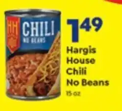 Save a Lot Hargis House Chili No Beans 15 oz offer