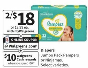 Walgreens Diapers offer