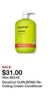 Ulta Beauty Devacurl curlbond re-coiling cream conditioner offer