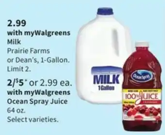 Walgreens Milk 1-Gallon offer