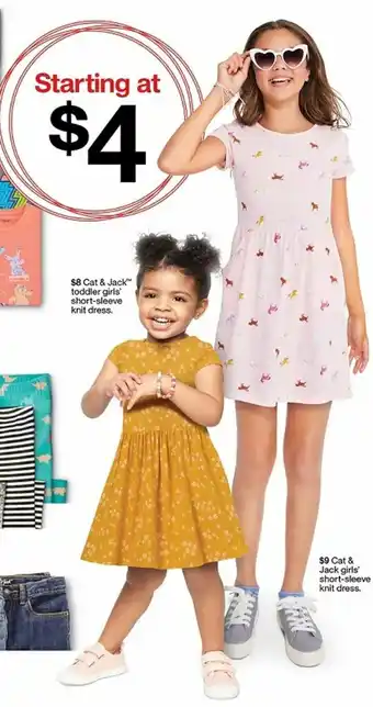 Target Cat & Jack Toddler Girl's Short-Sleeve Knit Dress, Cat & Jack Girls' Short-Sleeve Knit Dress offer