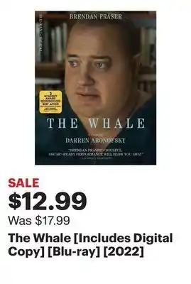 Best Buy The whale [includes digital copy] [blu-ray] [2022] offer
