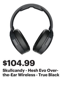 Best Buy Skullcandy - hesh evo over-the-ear wireless - true black offer