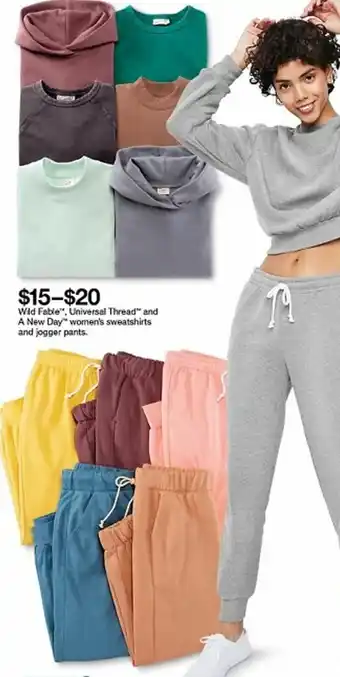 Target Universal Thread And New Day Women's Sweatshirts And Jogger Pants offer