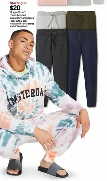 Target Orginal Use Men's Hoodie Sweatshirt And Pants offer