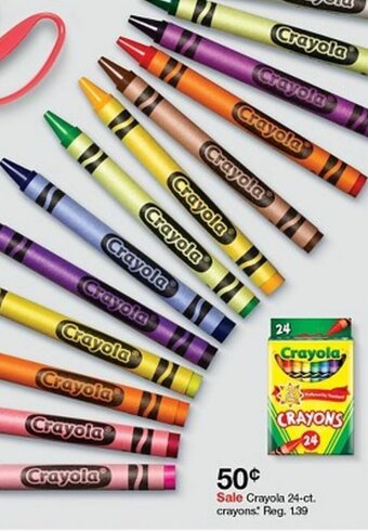 Target Crayola 24-Ct Crayons offer