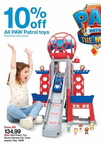 Target Paw Patrol The Movie Ultimate City Tower Playset offer