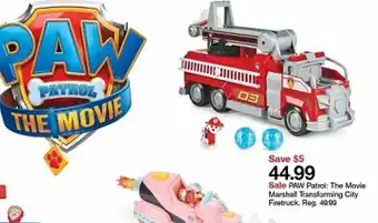 Target Paw Patrol The Movie Marshall Transforming City offer
