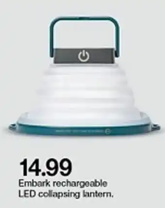 Target Embark Rechargeable LED Collapsing Lantern offer