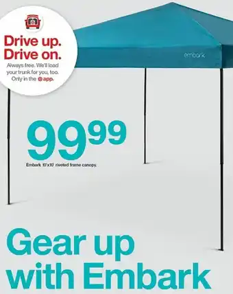 Target Embark 10'x10' Riveted Frame Canopy offer