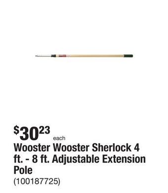The Home Depot Wooster wooster sherlock 4 ft. - 8 ft. adjustable extension pole offer