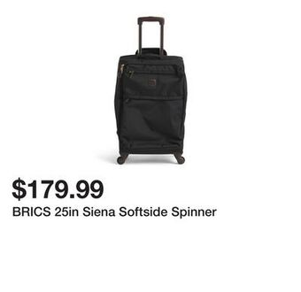 Marshalls Brics 25in siena softside spinner offer