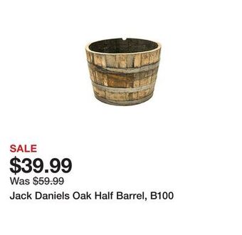 Tractor Supply Company Jack daniels oak half barrel, b100 offer