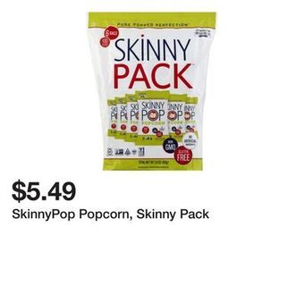 Wegmans Skinnypop popcorn, skinny pack offer