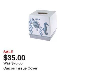 Belk Caicos tissue cover offer
