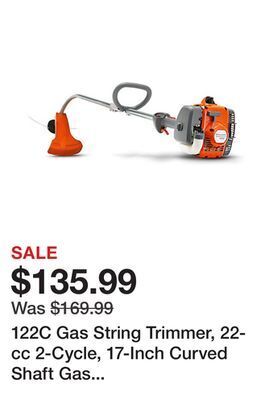 Tractor Supply Company 122c gas string trimmer, 22-cc 2-cycle, 17-inch curved shaft gas weed eater, 966712701 offer