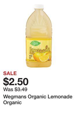 Wegmans Wegmans organic lemonade organic offer