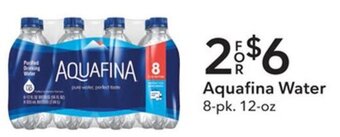 Publix Aquafina Water 8-pk. 12-oz offer