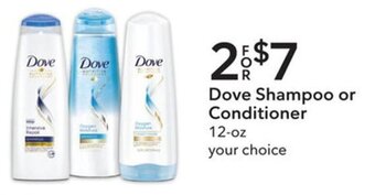 Publix Dove Shampoo or Conditioner 12 oz offer